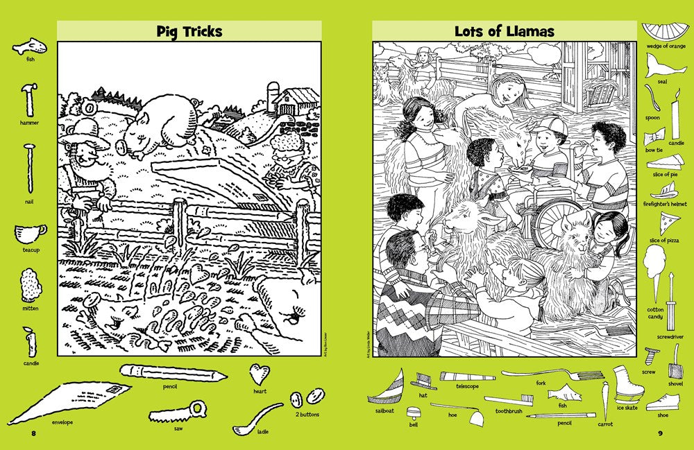 Farm Puzzles: Ultimate Farm Picture Puzzle Book with Over 1,200 Objects to Seek and Find, Farm-Themed Activity Book for Kids 6 and Older