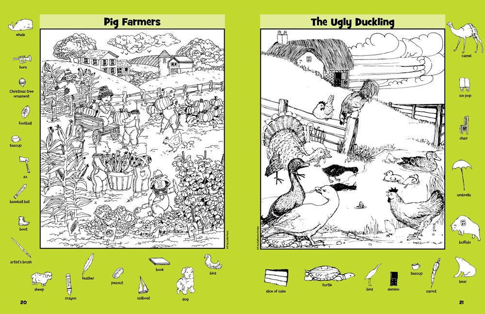 Farm Puzzles: Ultimate Farm Picture Puzzle Book with Over 1,200 Objects to Seek and Find, Farm-Themed Activity Book for Kids 6 and Older