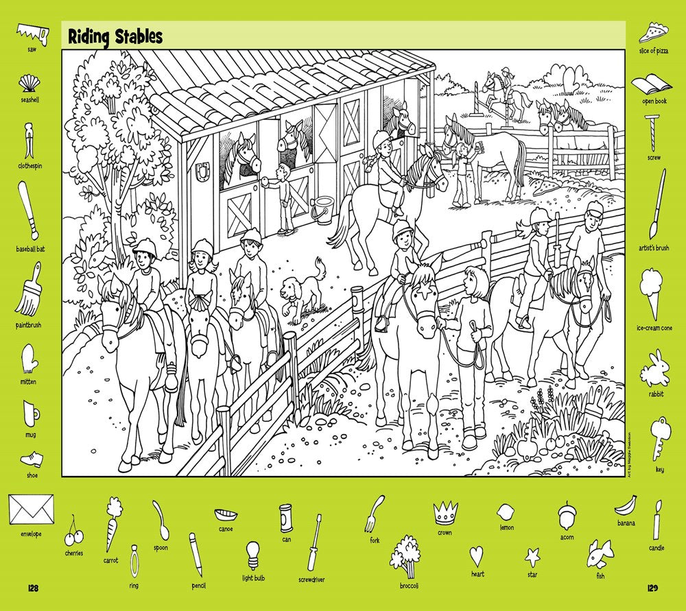 Farm Puzzles: Ultimate Farm Picture Puzzle Book with Over 1,200 Objects to Seek and Find, Farm-Themed Activity Book for Kids 6 and Older