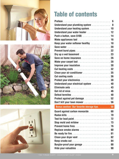 100 Things Every Homeowner Must Know: How to Save Money, Solve Problems and Improve Your Home (Family Handyman 100)