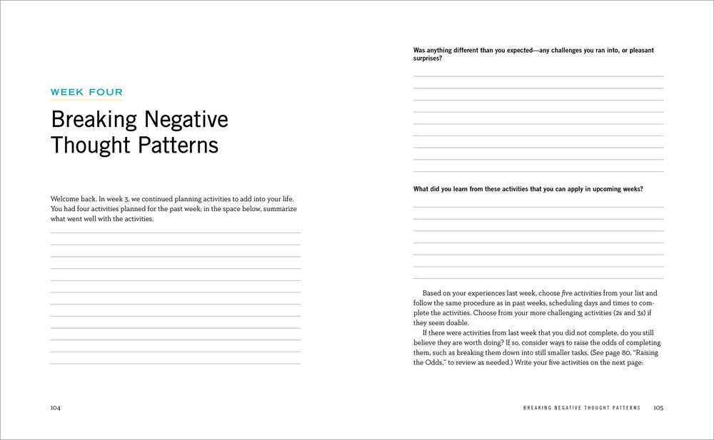 Retrain Your Brain: Cognitive Behavioral Therapy in 7 Weeks: A Workbook for Managing Depression and Anxiety (Retrain Your Brain with CBT)