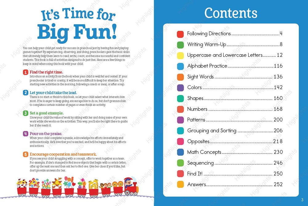 Preschool Big Fun Workbook