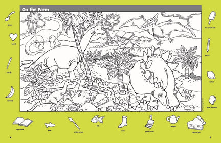 Dinosaur Puzzles: Roaring Fun Hidden Pictures Puzzles with T-rex, Fossils and More for Kids Ages 6-12, Over 1,900 Hidden Objects for the Ultimate Dino-Themed Activity Book