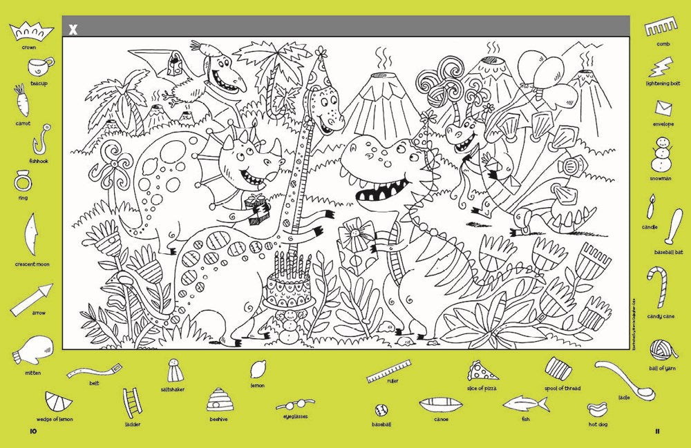 Dinosaur Puzzles: Roaring Fun Hidden Pictures Puzzles with T-rex, Fossils and More for Kids Ages 6-12, Over 1,900 Hidden Objects for the Ultimate Dino-Themed Activity Book