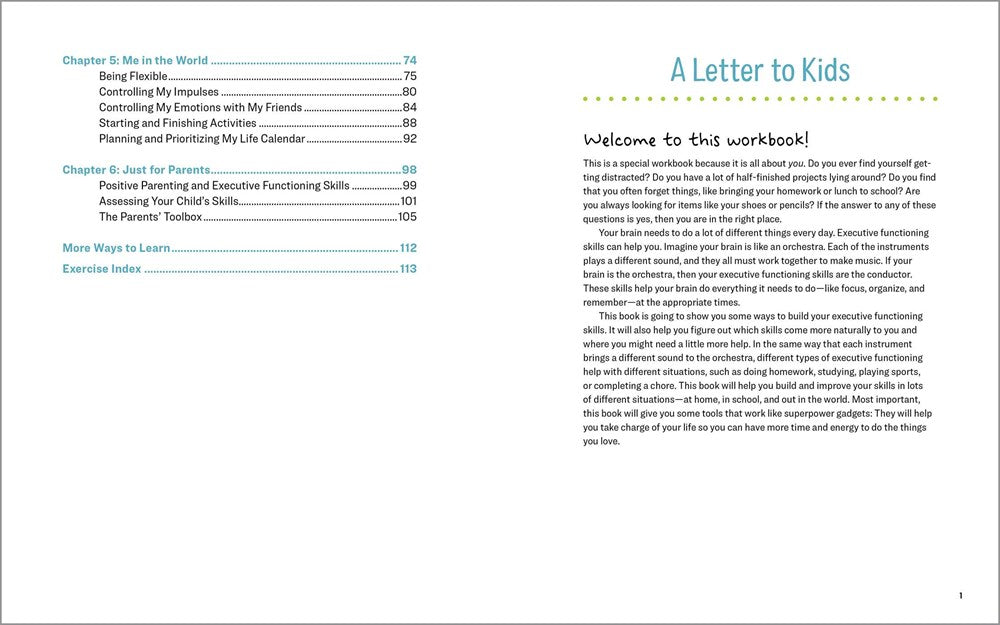 Executive Functioning Workbook for Kids