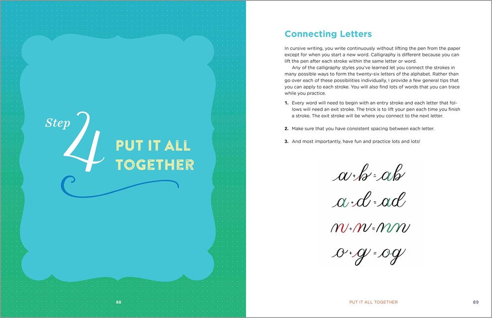 Beginner Calligraphy Workbook for Kids: Easy, Step-by-Step Practice for Ages 8-12