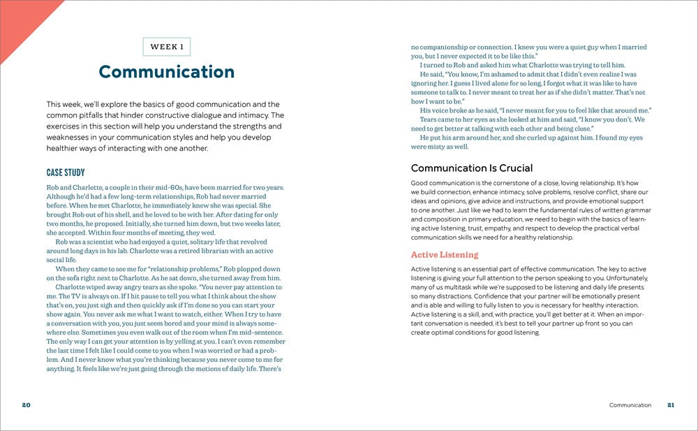 8-Week Couples Therapy Workbook: Essential Strategies to Connect, Improve Communication, and Strengthen Your Relationship