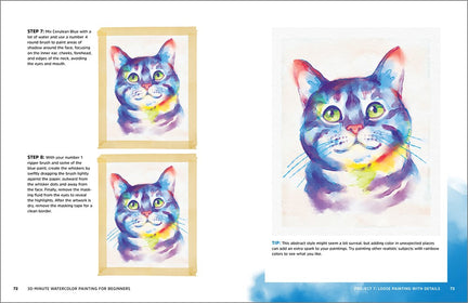 30-Minute Watercolor Painting for Beginners: Easy Step-by-Step Lessons and Techniques