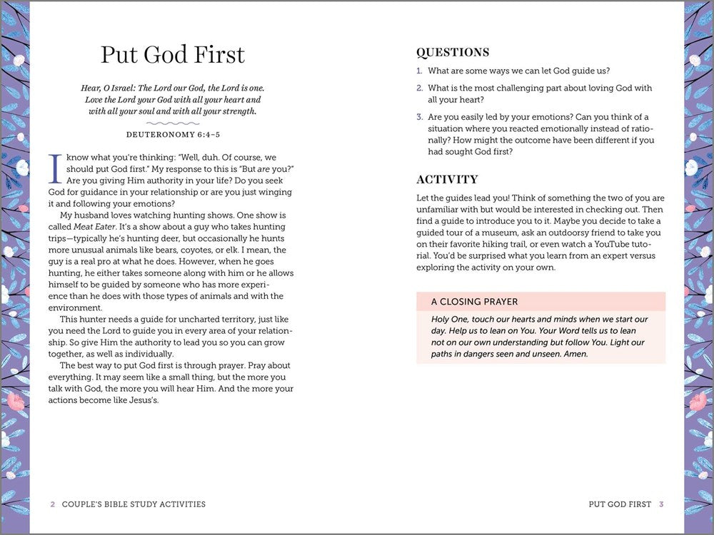 Couple's Bible Study Activities: 70 Engaging Activities to Connect With Your Faith and Each Other