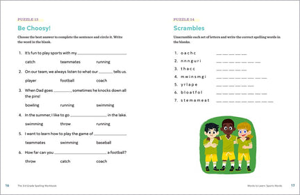 The 3rd Grade Spelling Workbook: 95+ Games and Puzzles to Improve Spelling Skills