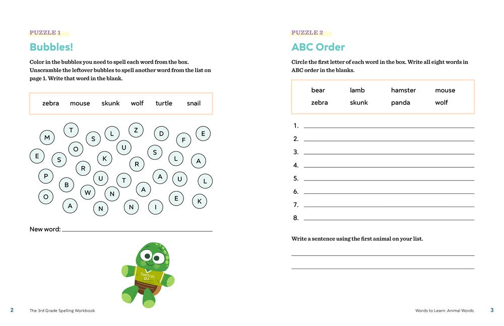 The 3rd Grade Spelling Workbook: 95+ Games and Puzzles to Improve Spelling Skills