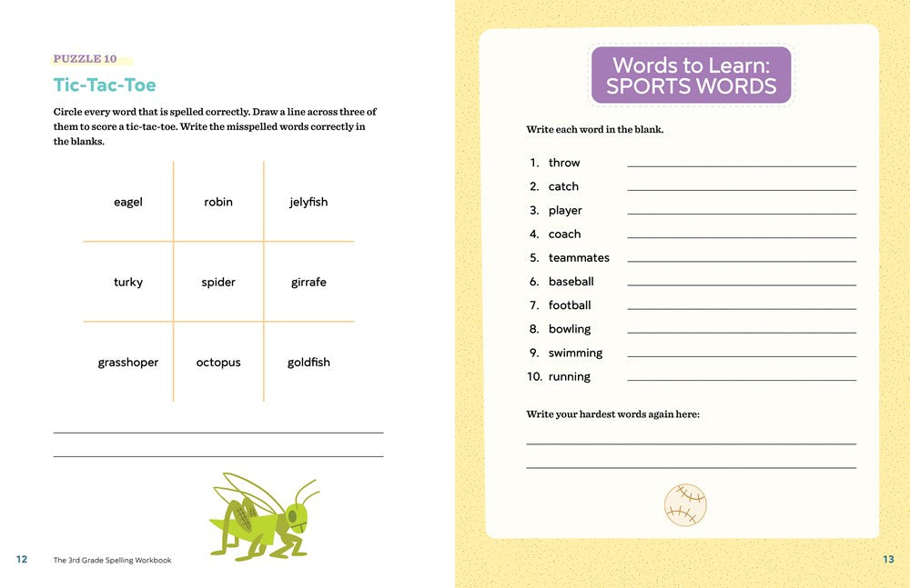 The 3rd Grade Spelling Workbook: 95+ Games and Puzzles to Improve Spelling Skills