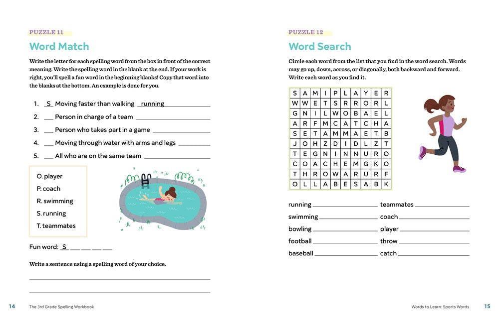 The 3rd Grade Spelling Workbook: 95+ Games and Puzzles to Improve Spelling Skills