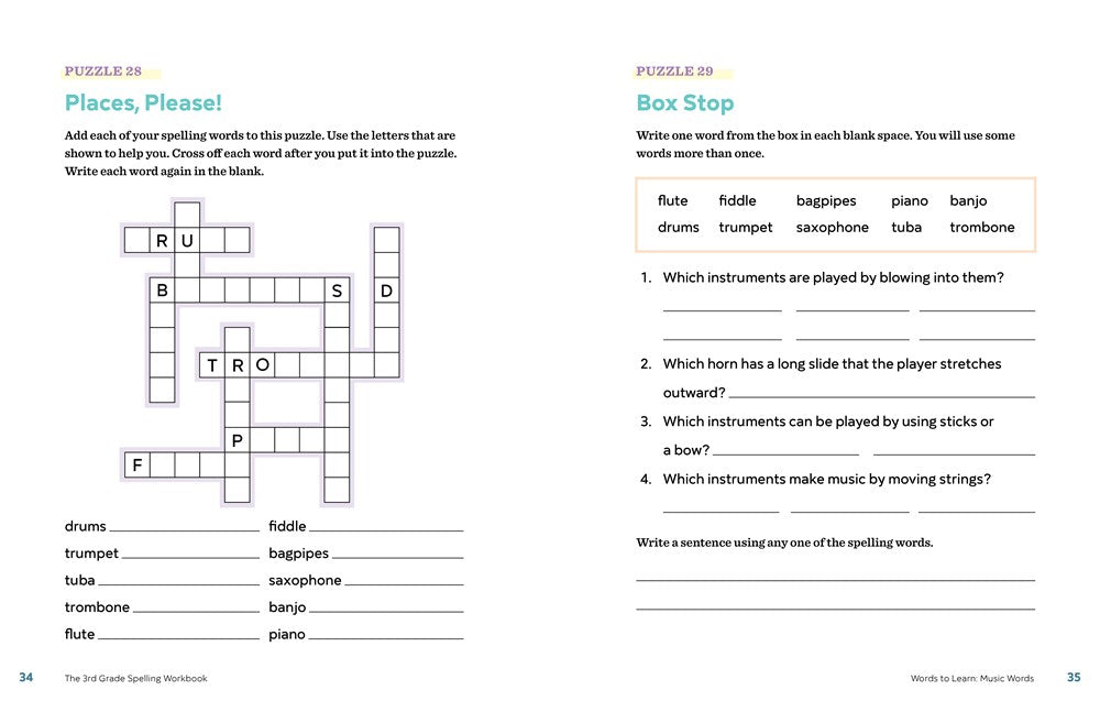 The 3rd Grade Spelling Workbook: 95+ Games and Puzzles to Improve Spelling Skills