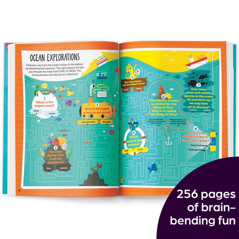 The Great Big Book of Really Hard Puzzles: 256 Pages of Mind-Twisting Mazes, Logic Games and Hidden Pictures Puzzles, Highlights Activity Book for Kids Ages 8 and Up (Great Big Puzzle Books)