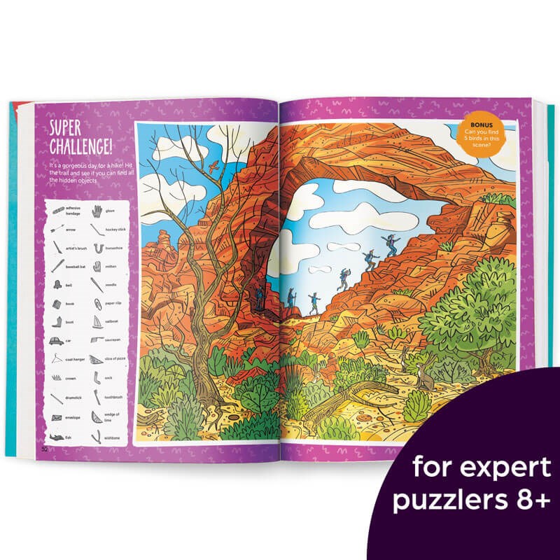 The Great Big Book of Really Hard Puzzles: 256 Pages of Mind-Twisting Mazes, Logic Games and Hidden Pictures Puzzles, Highlights Activity Book for Kids Ages 8 and Up (Great Big Puzzle Books)