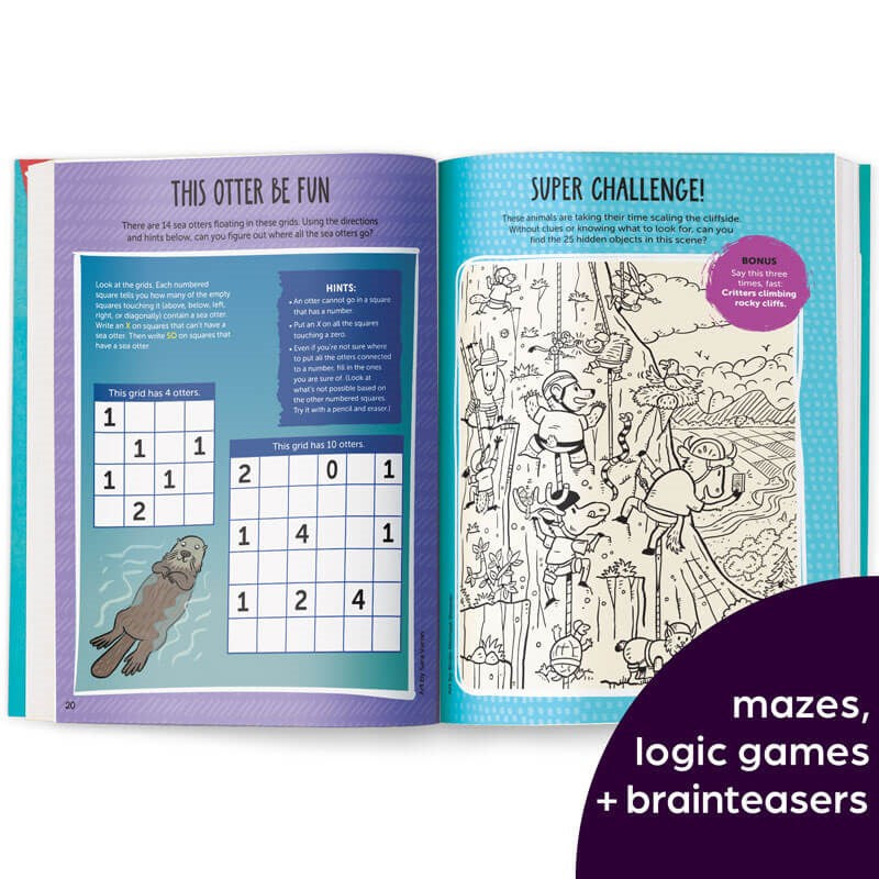 The Great Big Book of Really Hard Puzzles: 256 Pages of Mind-Twisting Mazes, Logic Games and Hidden Pictures Puzzles, Highlights Activity Book for Kids Ages 8 and Up (Great Big Puzzle Books)