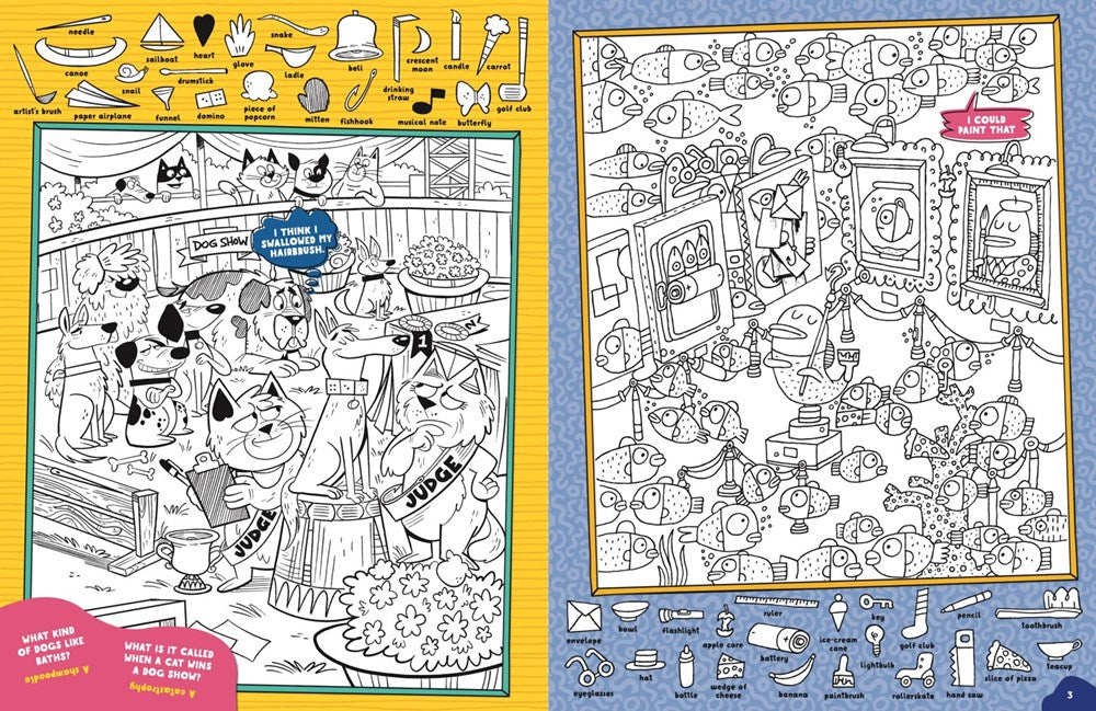 Silliest Hidden Pictures Puzzles Ever: Search-and-Find Book for Kids 6 and Up with Over 1,000 Hidden Objects, Road Trip Games, Silly Jokes and Wacky ... for Hours of Fun (Highlights Hidden Pictures)