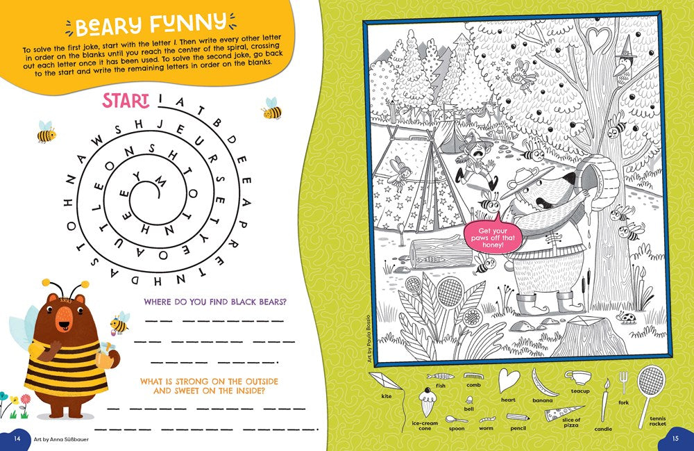 Silliest Hidden Pictures Puzzles Ever: Search-and-Find Book for Kids 6 and Up with Over 1,000 Hidden Objects, Road Trip Games, Silly Jokes and Wacky ... for Hours of Fun (Highlights Hidden Pictures)