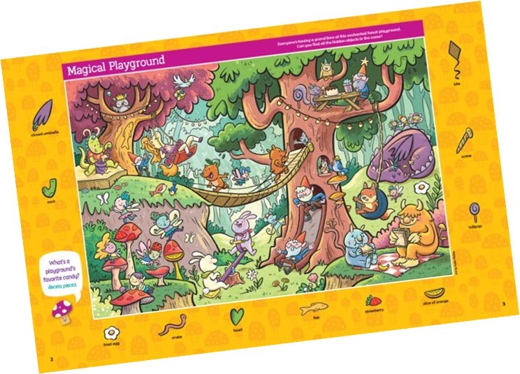 Magical Woodland Hidden Pictures Deluxe: 96 Pages of Magical Recipes, Crafts, Forest Puzzles and Stickers, Search for Mushrooms, Gnomes, Woodland Animals and More (Highlights Hidden Pictures)