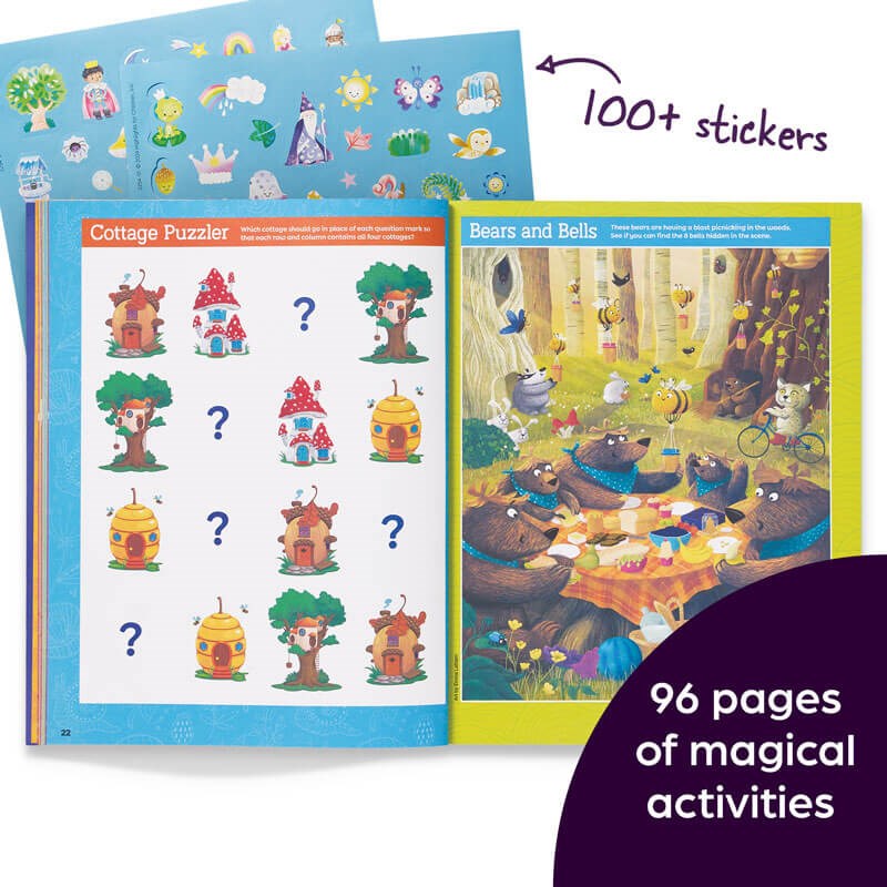 Magical Woodland Hidden Pictures Deluxe: 96 Pages of Magical Recipes, Crafts, Forest Puzzles and Stickers, Search for Mushrooms, Gnomes, Woodland Animals and More (Highlights Hidden Pictures)