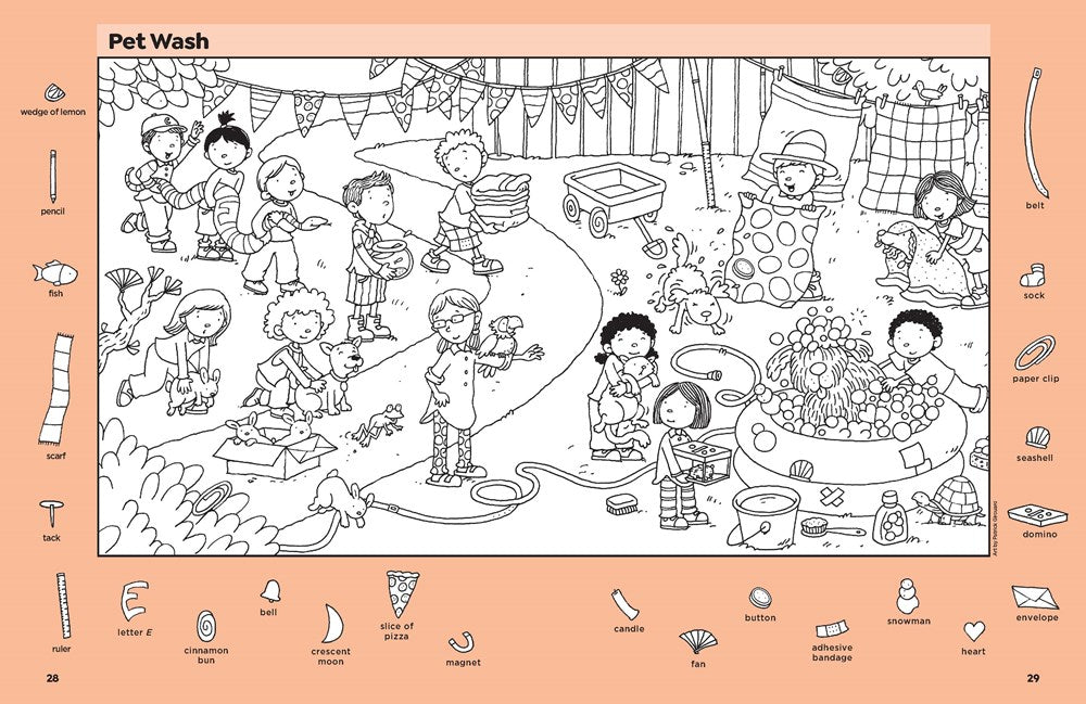 Cute Cat and Dog Puzzles: 144-Page Activity Book for Kids with Over 1,800 Objects to Find, Search-and-Find Puzzles Featuring Cute Kittens and Puppies (Highlights Hidden Pictures)