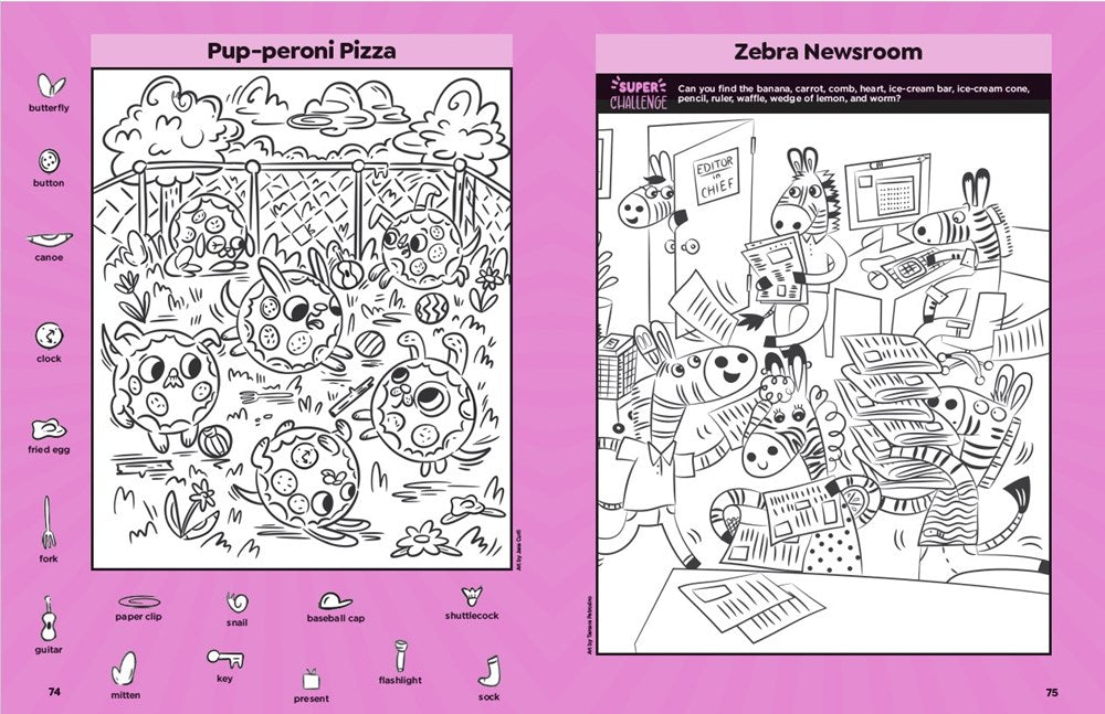 Mega Super Cute Hidden Pictures Puzzles: The Biggest and Cutest Book of Picture Puzzles Ever Featuring Thousands of Adorable Hidden Objects for Kids 6-9