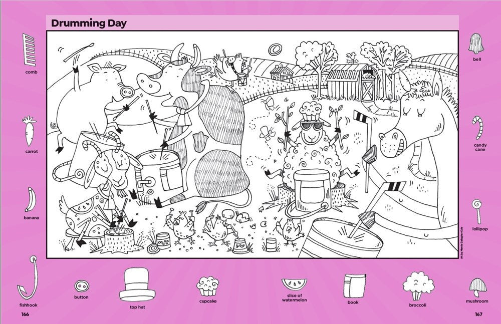 Mega Super Cute Hidden Pictures Puzzles: The Biggest and Cutest Book of Picture Puzzles Ever Featuring Thousands of Adorable Hidden Objects for Kids 6-9