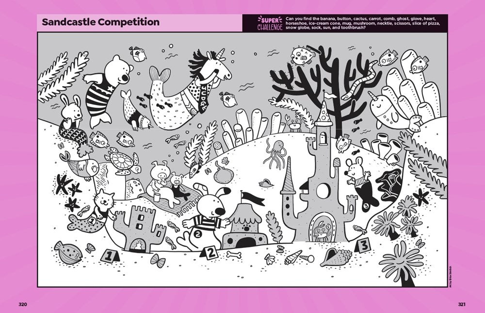 Mega Super Cute Hidden Pictures Puzzles: The Biggest and Cutest Book of Picture Puzzles Ever Featuring Thousands of Adorable Hidden Objects for Kids 6-9