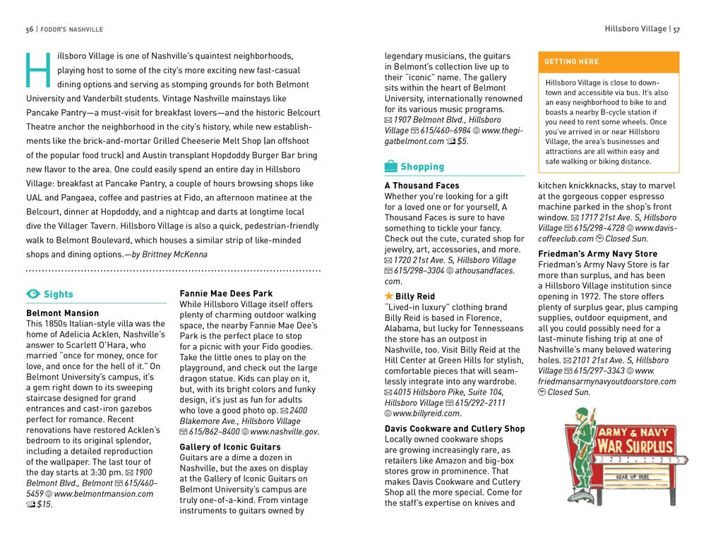 Fodor's Inside Nashville