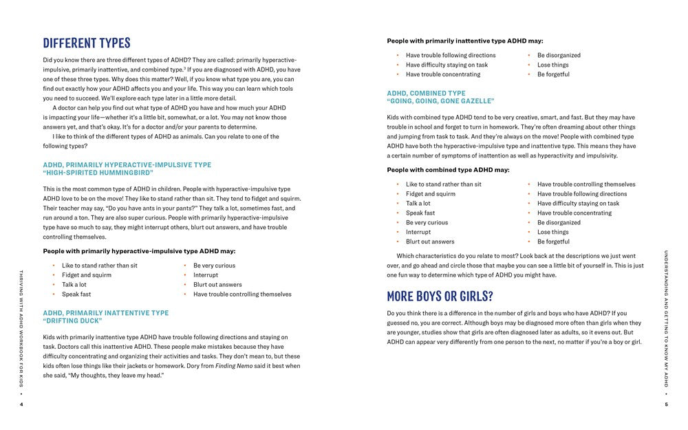 Thriving with ADHD Workbook for Kids