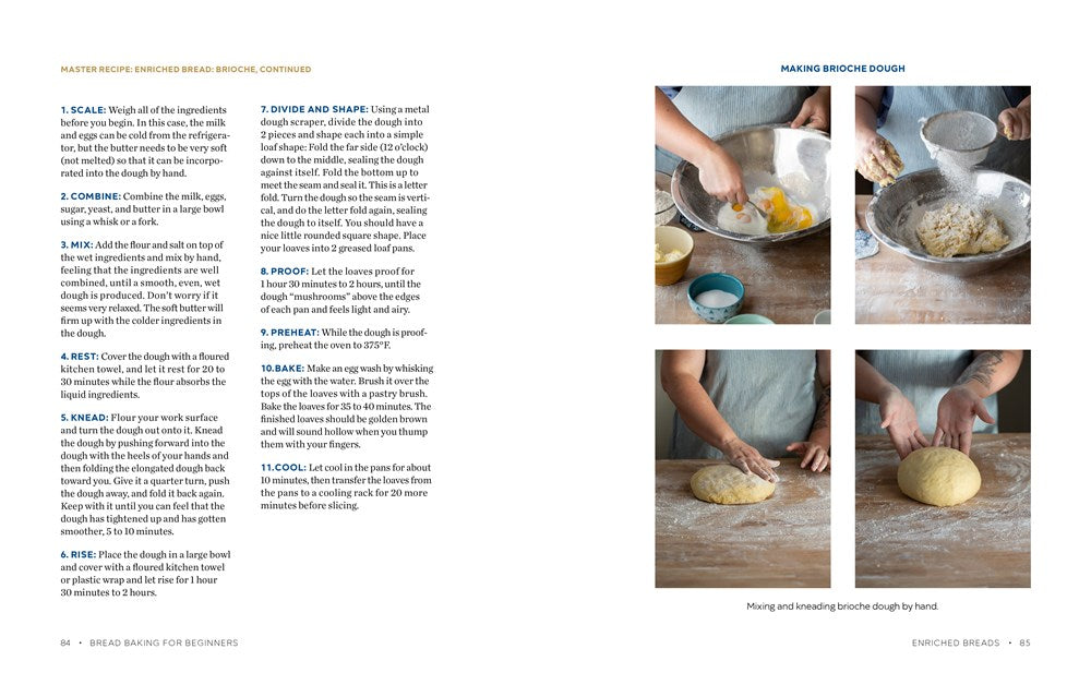 Bread Baking for Beginners: The Essential Guide to Baking Kneaded Breads, No-Knead Breads, and Enriched Breads