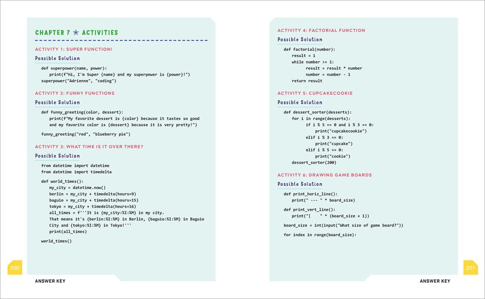 Coding for Kids: Python: Learn to Code with 50 Awesome Games and Activities