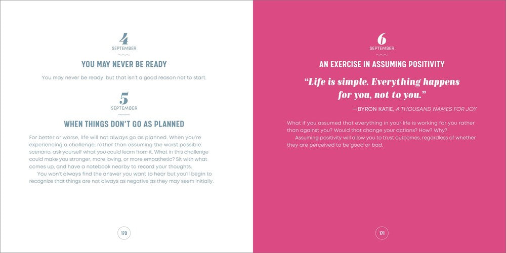 A Year of Positive Thinking: Daily Inspiration, Wisdom, and Courage, A Guide to Transforming Your Mindset (A Year of Daily Reflections)