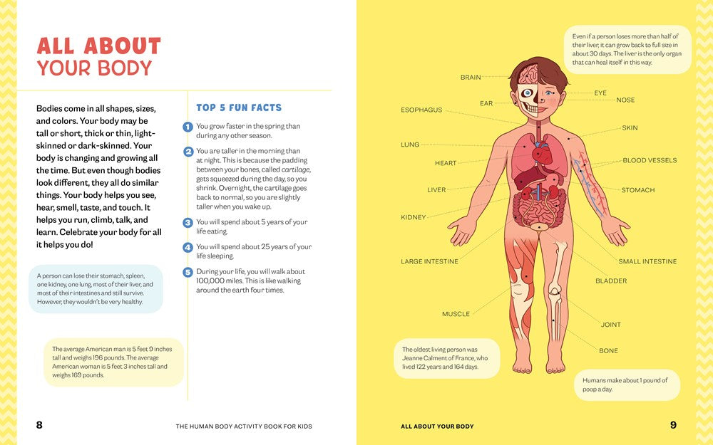 Human Body Activity Book for Kids: Hands-On Fun for Grades K-3