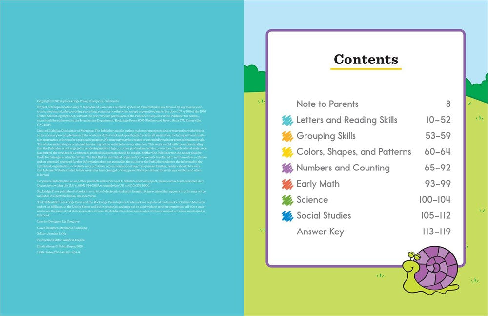My Kindergarten Workbook: 101 Games and Activities to Support Kindergarten Skills, for Kids Ages 5-6