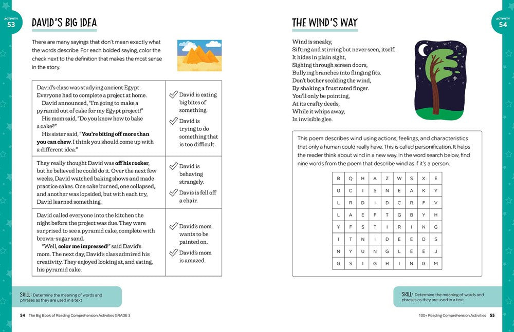 The Big Book of Reading Comprehension Activities, Grade 3