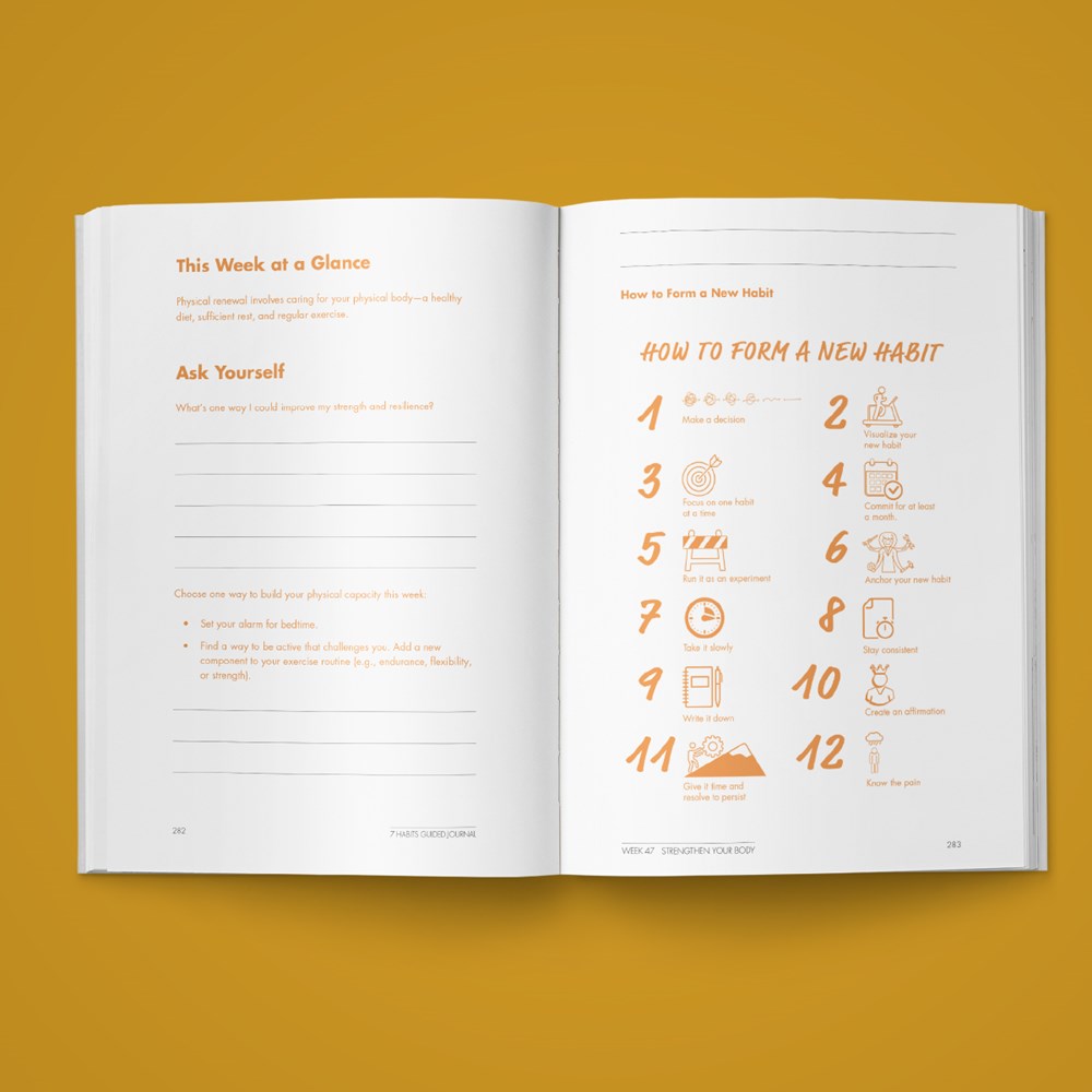 The 7 Habits of Highly Effective People: Guided Journal: (Goals Journal, Self Improvement Book)