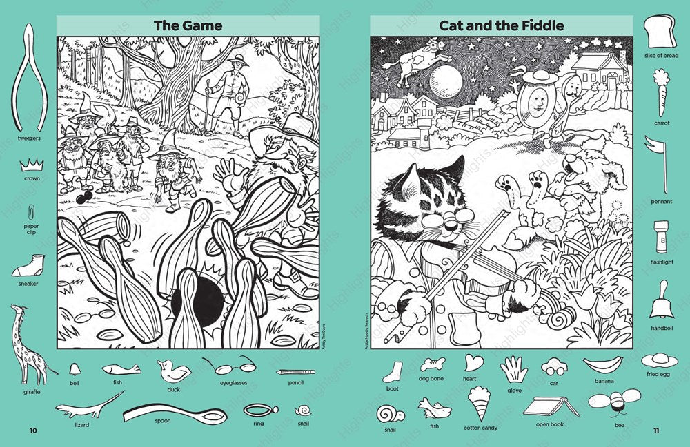 Enchanted Fantasy Puzzles: Find Over 1,800 Hidden Objects within this Fairy Tale Puzzle Book with Dragons, Fairies and Magical Creatures (Highlights Hidden Pictures)
