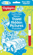 Let's Go Neon Travel Hidden Pictures Puzzles