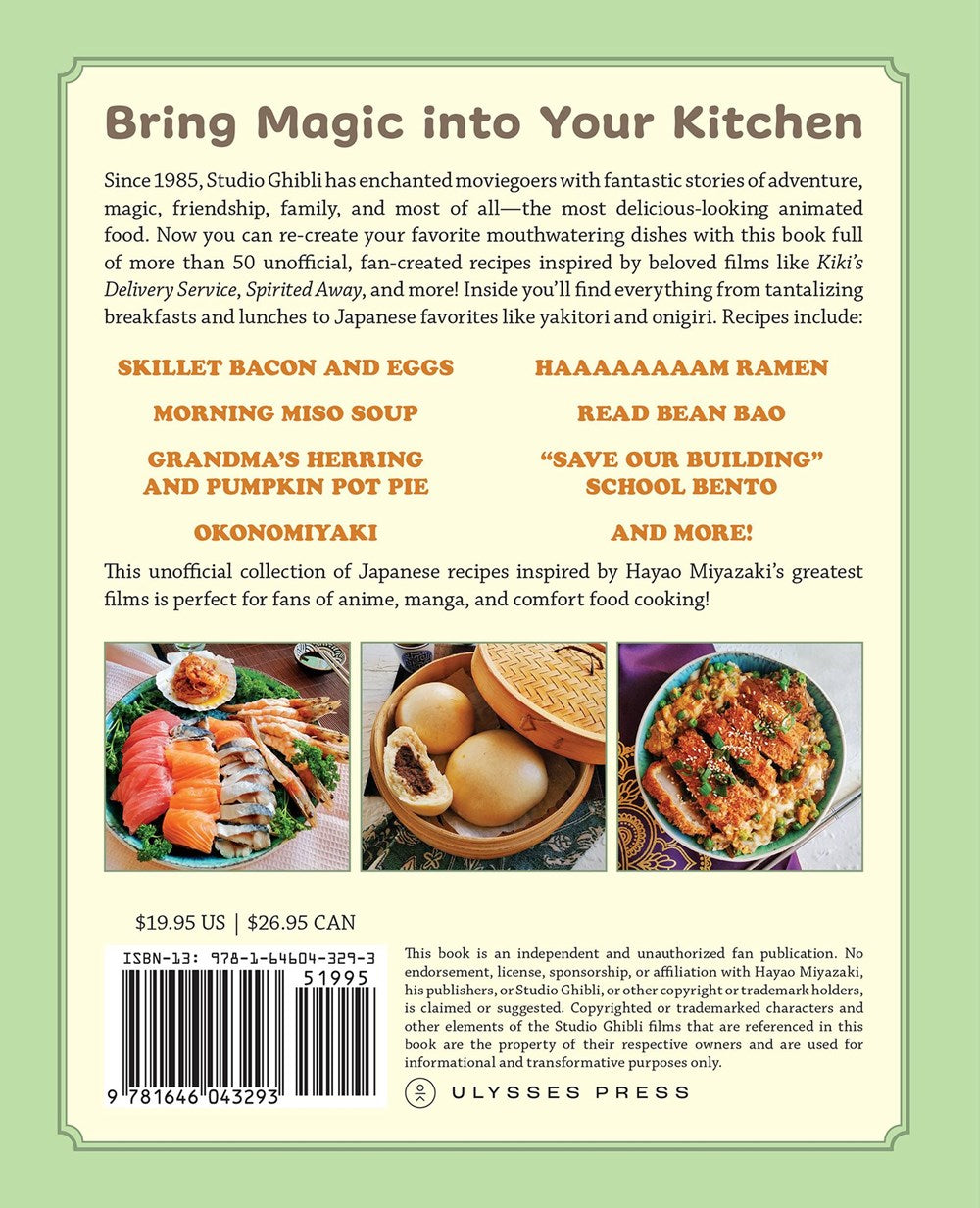 The Unofficial Studio Ghibli Cookbook: 50+ Delicious Recipes Inspired by Your Favorite Japanese Animated Films