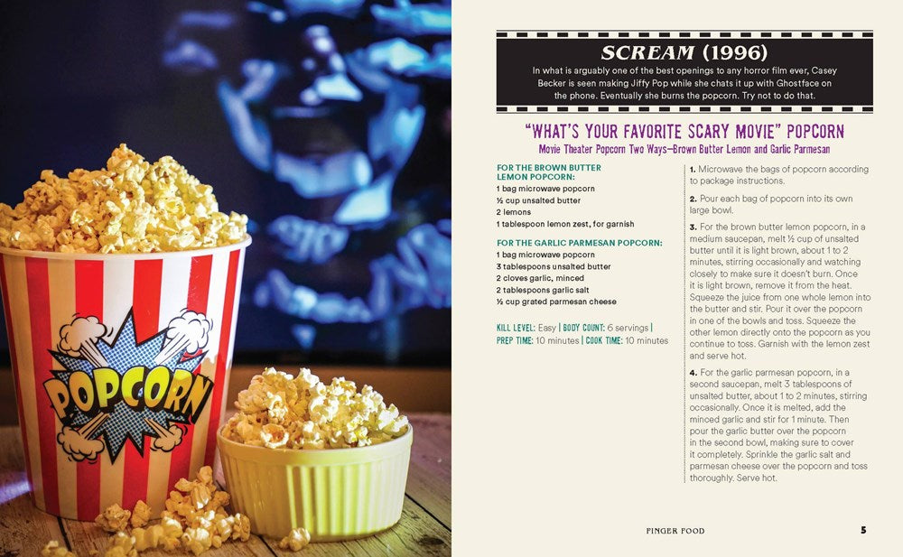 The Horror Movie Night Cookbook: 60 Deliciously Deadly Recipes Inspired by Iconic Slashers, Zombie Films, Psychological Thrillers, Sci-Fi Spooks, and ... and More) (Gifts for Movie & TV Lovers)