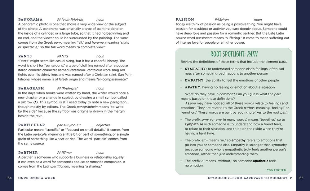 Once Upon a Word: A Word-Origin Dictionary for Kids―Building Vocabulary Through Etymology, Definitions & Stories