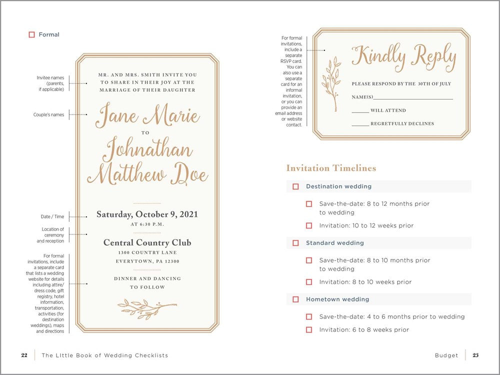 The Little Book of Wedding Checklists: All the Lists and Tips You Need to Plan the Big Day