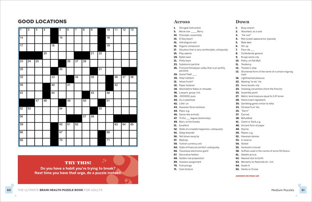 The Ultimate Brain Health Puzzle Book for Adults