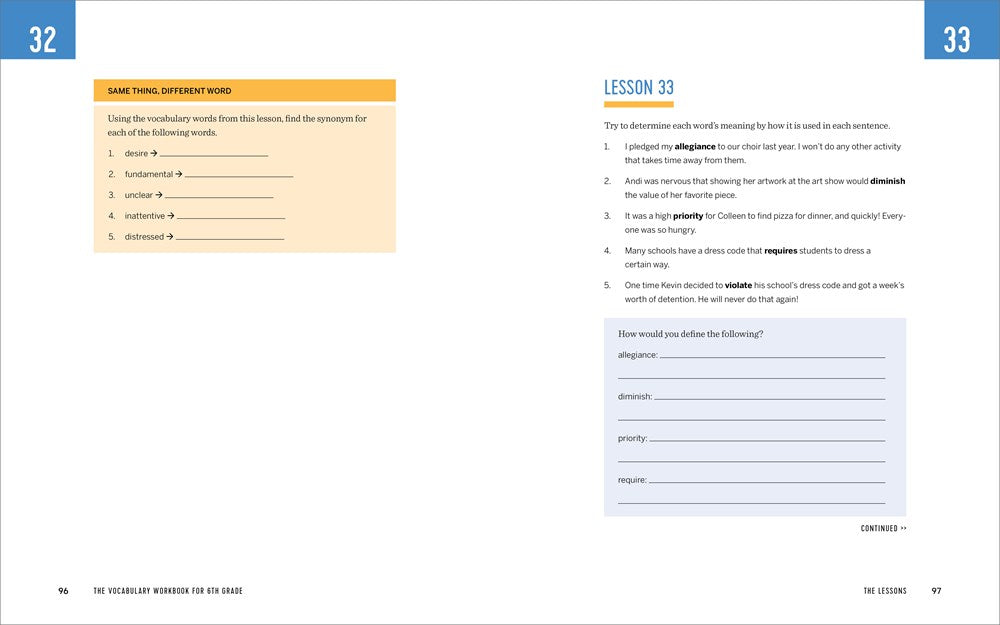 The Vocabulary Workbook for 6th Grade: Weekly Activities to Boost Your Word Power