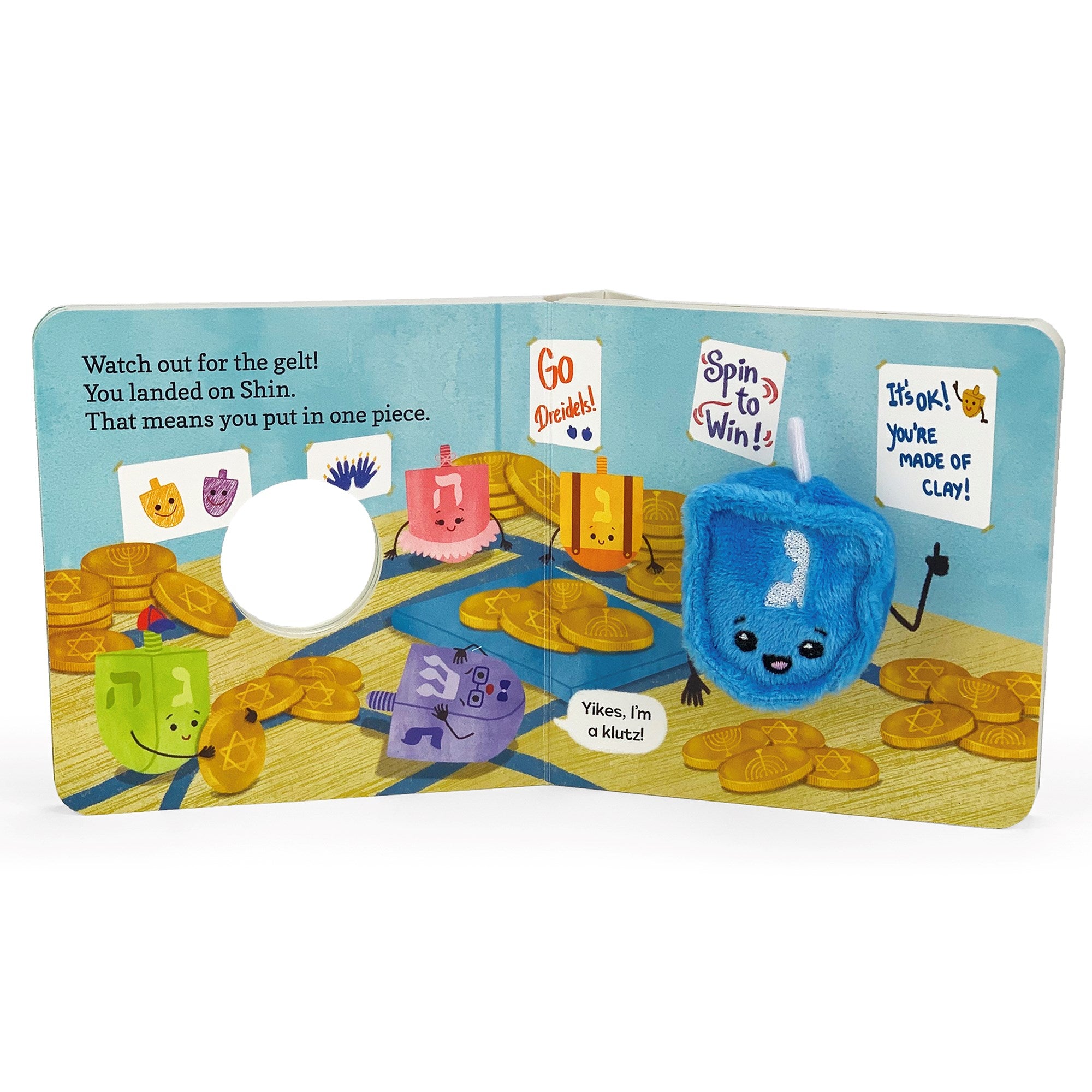 Happy Hanukkah, Little Dreidel (Finger Puppet Board Book) (Children's Interactive Finger Puppet Board Book)