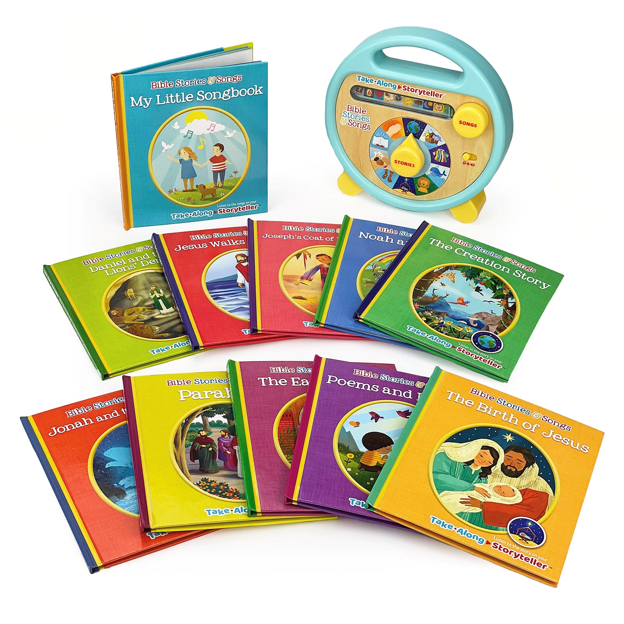 Bible Stories and Songs Interactive Electronic Take Along Storyteller with 11 Books (Little Sunbeams)