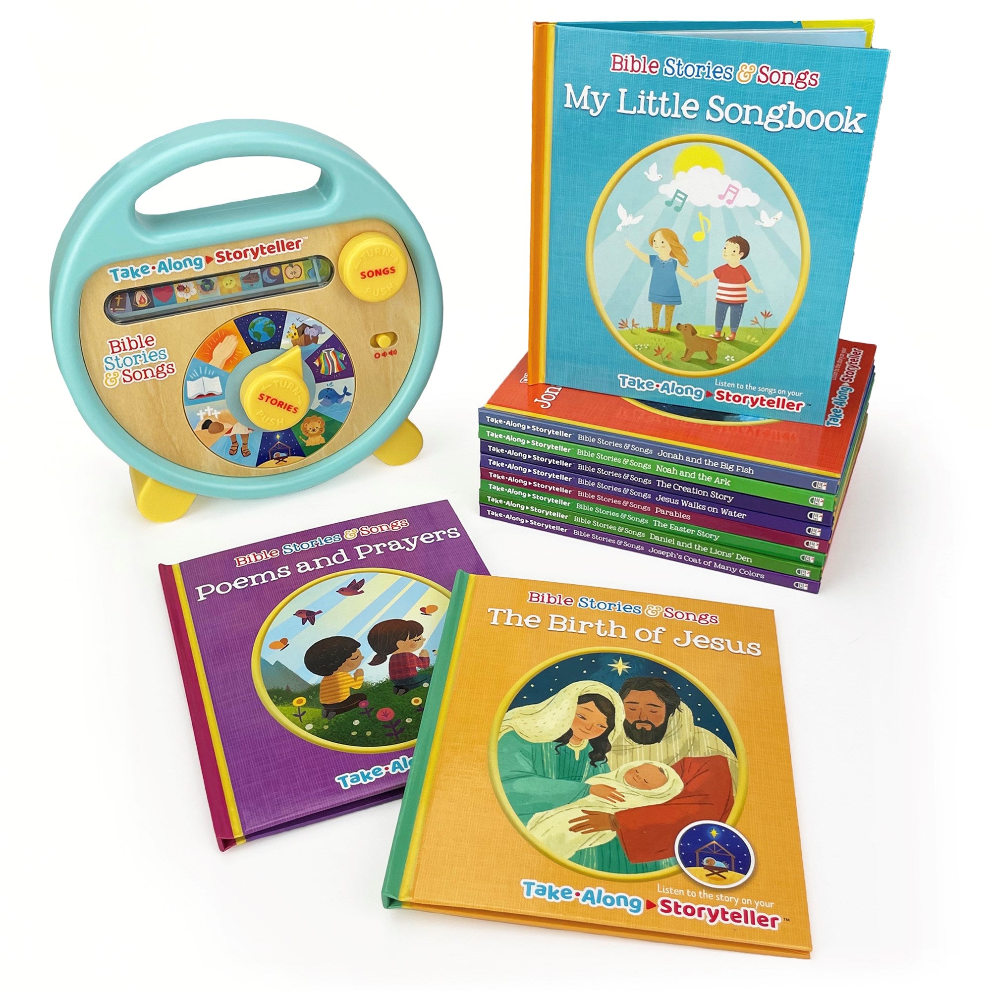 Bible Stories and Songs Interactive Electronic Take Along Storyteller with 11 Books (Little Sunbeams)