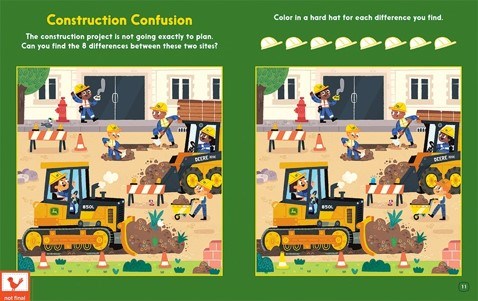 John Deere Kids: Mega Machines Tractor and Truck Puzzles, Mazes & Coloring Activity Book for Boys 4-8, More than 100 Activities